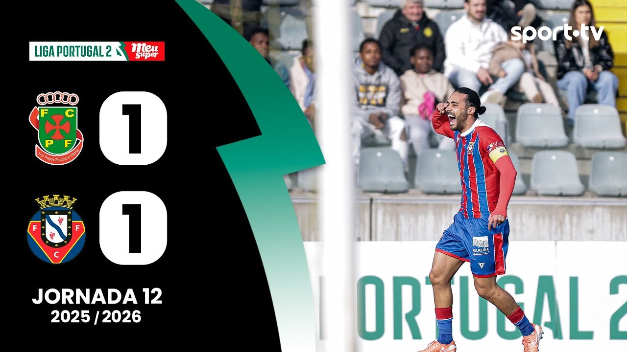 #ไฮไลท์ฟุตบอล [ ปากอส เดอ เฟอร์ไรร่า 1 - 1 เอฟซี เฟลเกยราส ] โปรตุเกส ดิวิชั่น1 2025/2.12.68