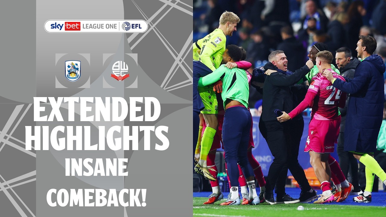 #ไฮไลท์ฟุตบอล [ ฮัดเดอร์ฟิลด์ ทาวน์ 1 - 2 โบลตัน วันเดอร์เรอร์ส ] ลีกวัน อังกฤษ 2025/17.10.68